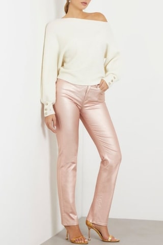 Pantalon straight Papete - Doré rose