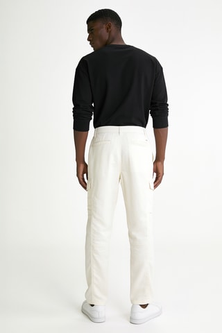 Pantalon cargo - Blanc
