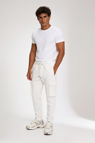 Pantalon cargo - Ecru