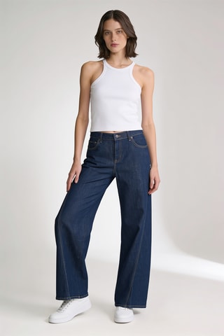 Jean wide legs - Bleu marine