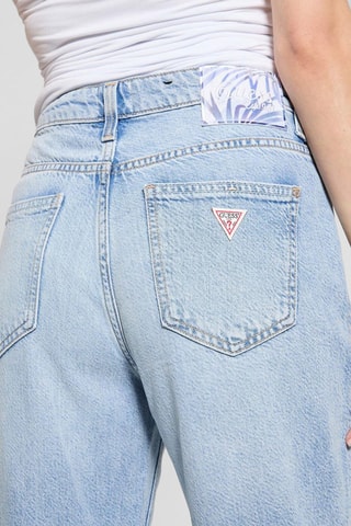 Jean boyfriend taille haute - Bleu clair
