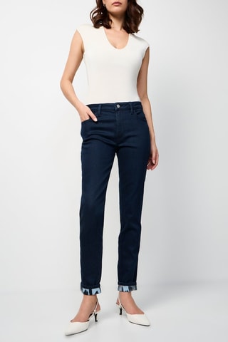 Jean taille haute - Bleu marine