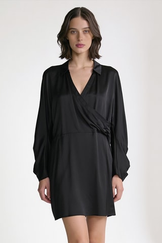 Robe portefeuille - Noir