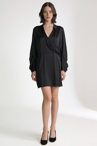 Robe portefeuille - Noir