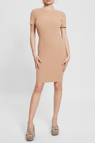 Robe fourreau - Beige