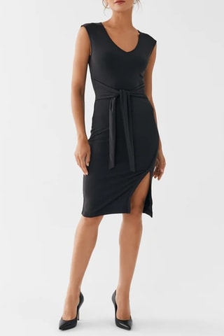 Robe portefeuille - Noir