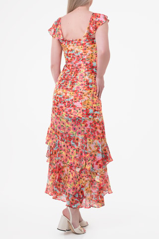 Robe volantée - Orange