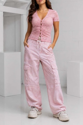 Chemisier en dentelle - Rose