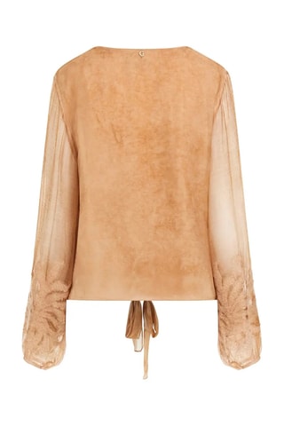Chemisier tie and dye - Marron