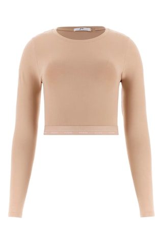 T-shirt cropped - Beige