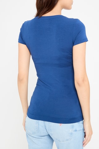 T-shirt en coton biologique - Bleu marine
