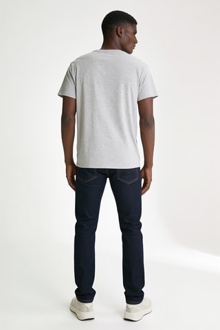 T-shirt slim - Gris clair chiné