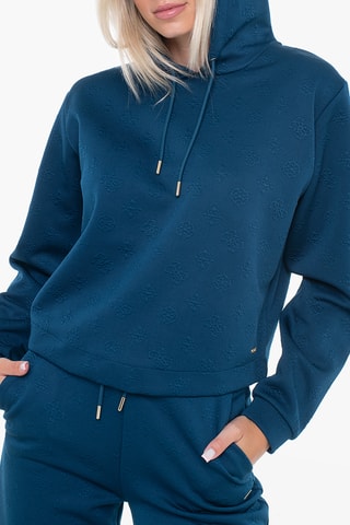 Sweat à capuche - Bleu pétrole