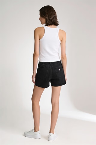 Short en jean - Noir