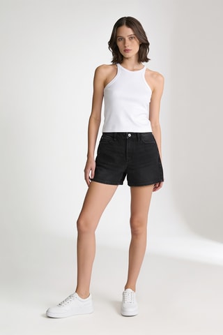 Short en jean - Anthracite