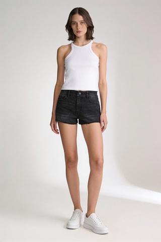 Short en jean - Anthracite