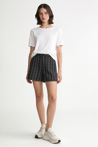 Short en tweed - Noir
