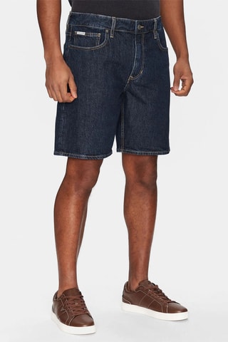 Bermuda regular en jean - Bleu foncé