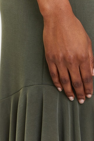 Jupe midi taille haute - Vert