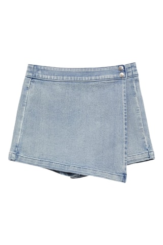 Jupe-short en jean - Ciel