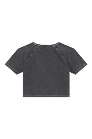 T-shirt en coton biologique - Noir chiné