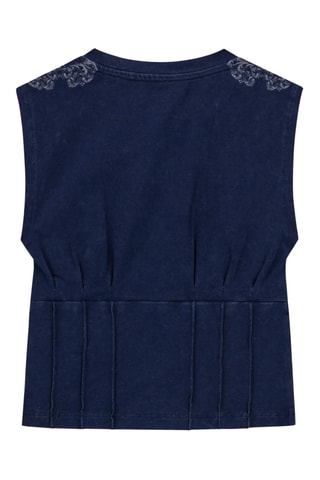 T-shirt en coton biologique - Bleu marine