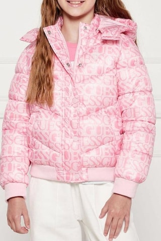 Doudoune à capuche - Rose poudré
