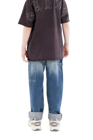 T-shirt en coton biologique - Marron foncé