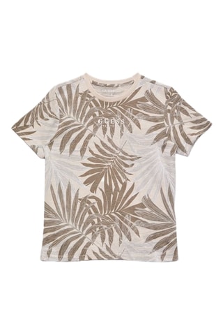 T-shirt - Taupe et écru