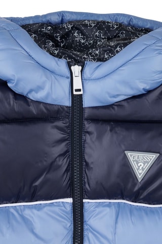 Doudoune à capuche - Indigo et bleu nuit