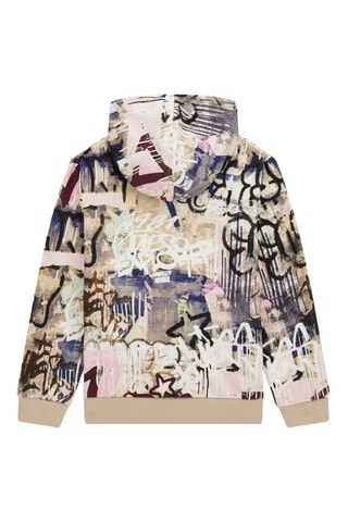 Sweat à capuche - Blanc et noir