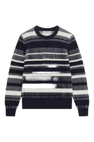 Pull - Bleu nuit et blanc