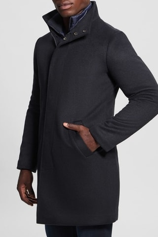 Manteau en laine - Bleu marine