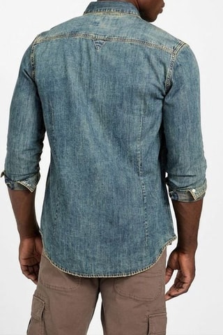 Chemise en jean - Bleu marine