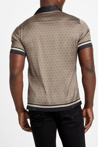 Chemise - Taupe et noir
