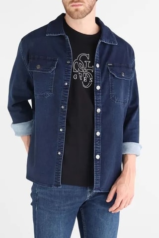 Surchemise en jean - Bleu marine