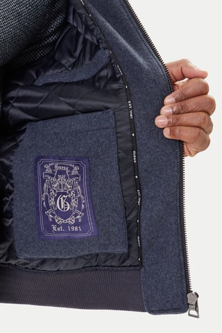 Veste en laine - Bleu marine chiné