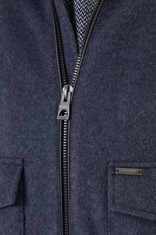 Veste en laine - Bleu marine chiné