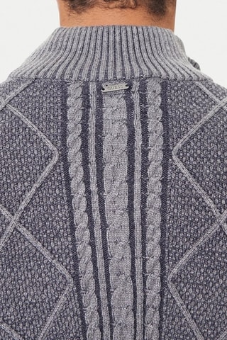 Gilet - Bleu marine et gris clair
