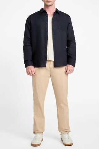 Chemise en lin - Bleu marine