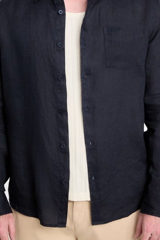 Chemise en lin - Bleu marine