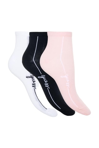3 paires de chaussettes - Blanc et rose