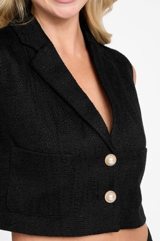 Veste court sans manches - Noir