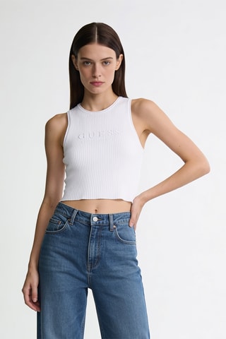 Pull sans manches - Blanc