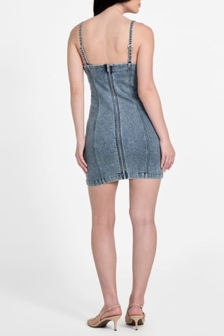 Robe fourreau en jean - Indigo