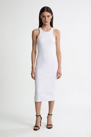 Robe fourreau - Blanc