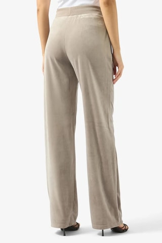 Pantalon straight en velours - Mauve