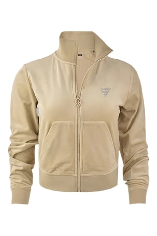 Sweat en velours - Beige