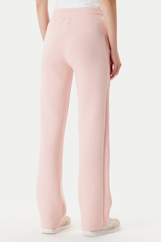Pantalon straight taille haute - Rose
