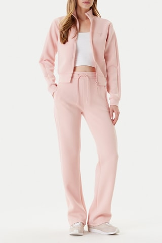 Pantalon straight taille haute - Rose